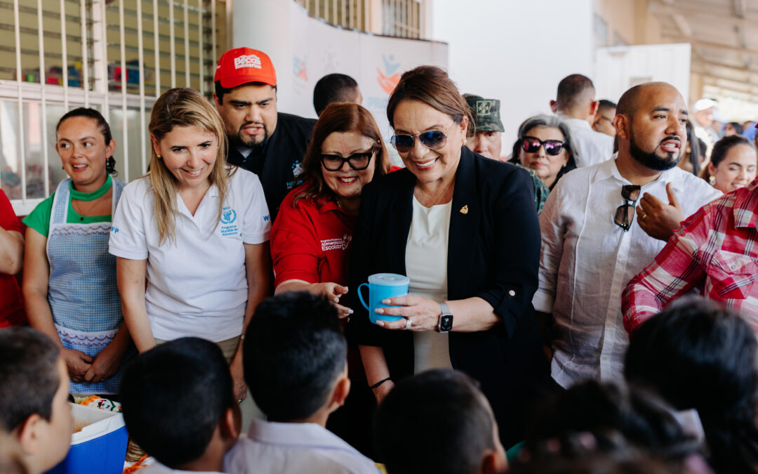 La Presidenta Xiomara Castro participa en el evento del Día Internacional de la Alimentación Escolar y el Lanzamiento de PNAE 2024