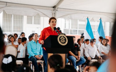 El Gobierno de la presidenta Xiomara Castro realiza el lanzamiento del Programa Nacional de Alimentación Escolar y reinaugura el CEB Francisco Morazán en La Paz