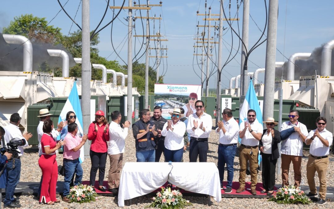 Presidenta Xiomara Castro inaugura planta de energía eléctrica en El Progreso, Yoro